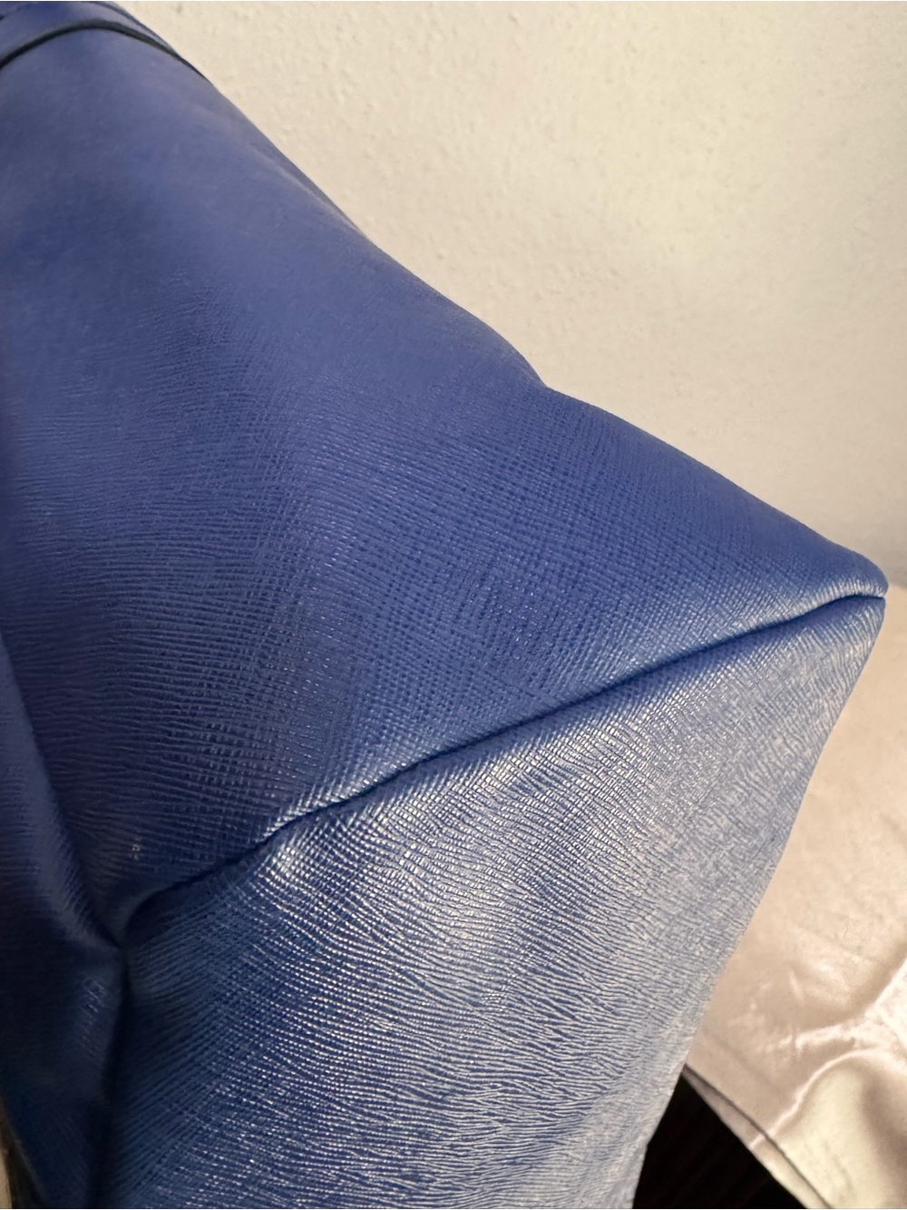 Aldo Royal Blue Structured Tote with Gold Accents - Picture 8 of 16